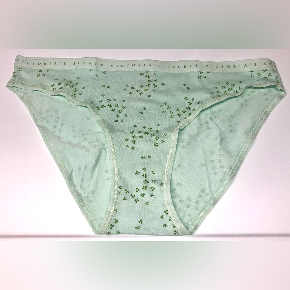 Victoria's Secret Mint Green Clover Bikini Panty